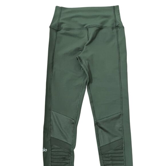 Alo Yoga Women's Hunter Green Moto Pull-on Leggings Size Small‎ - Picture 8 of 12